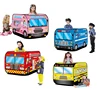 Foldable Game Play House Fire Truck Police Bus Pop Up Toy Tent Playhouse Cloth Gift For Children Firefighting Model Dopship 1