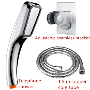 

New 300-hole telephone shower set booster negative ion shower electroplating shower head for home bathroom