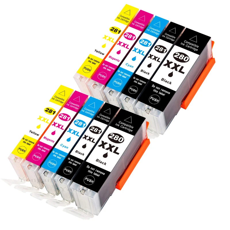 

Compatible Ink Cartridge Replacement for Canon 280 280 PGI-280XL CLI-281XL for Pixma TR8520 TS6220 TS6320 TR7520 TS6120 TS9120