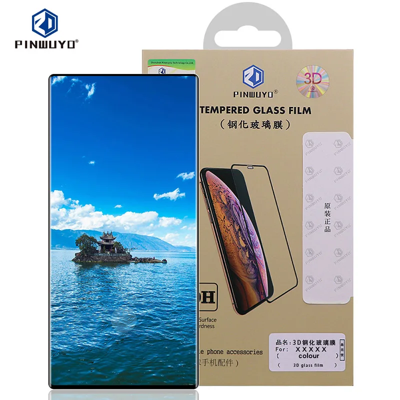 Для samsung Note 10 PINWUYO 3D изогнутая Защитная пленка для экрана из закаленного стекла для samsung Galaxy Note 10 Plus