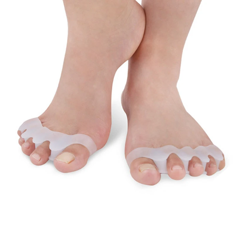 Five Hole Toe Corrector Separator Care Flip Finger Protector Soft Sub Toe Thumb Separate Feet Device 1