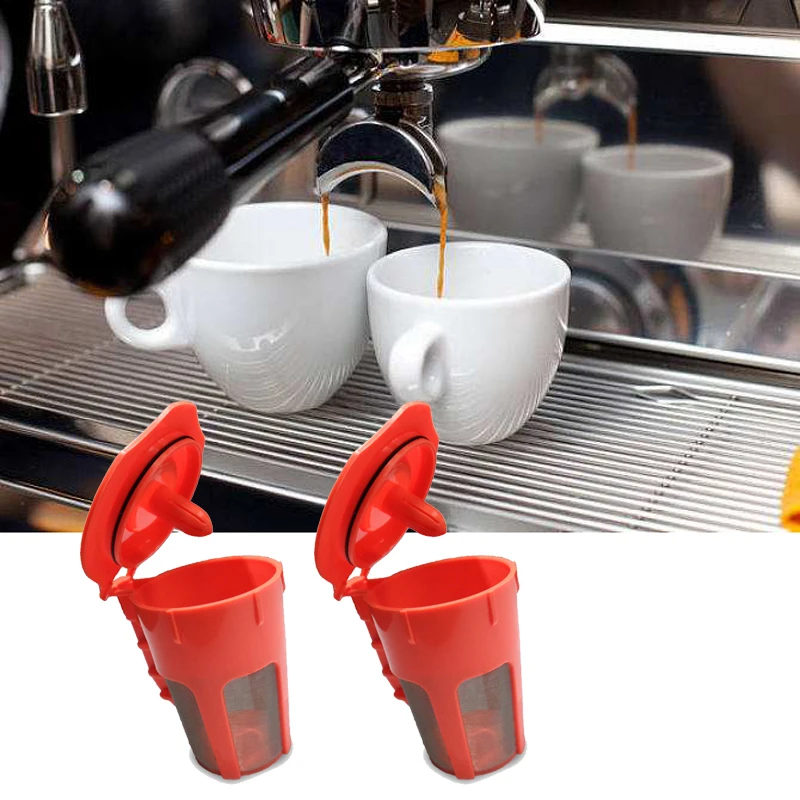 2 шт многоразовые Многоразовые K чашки кофе капсула фильтр Pod для Keurig 2,0 части