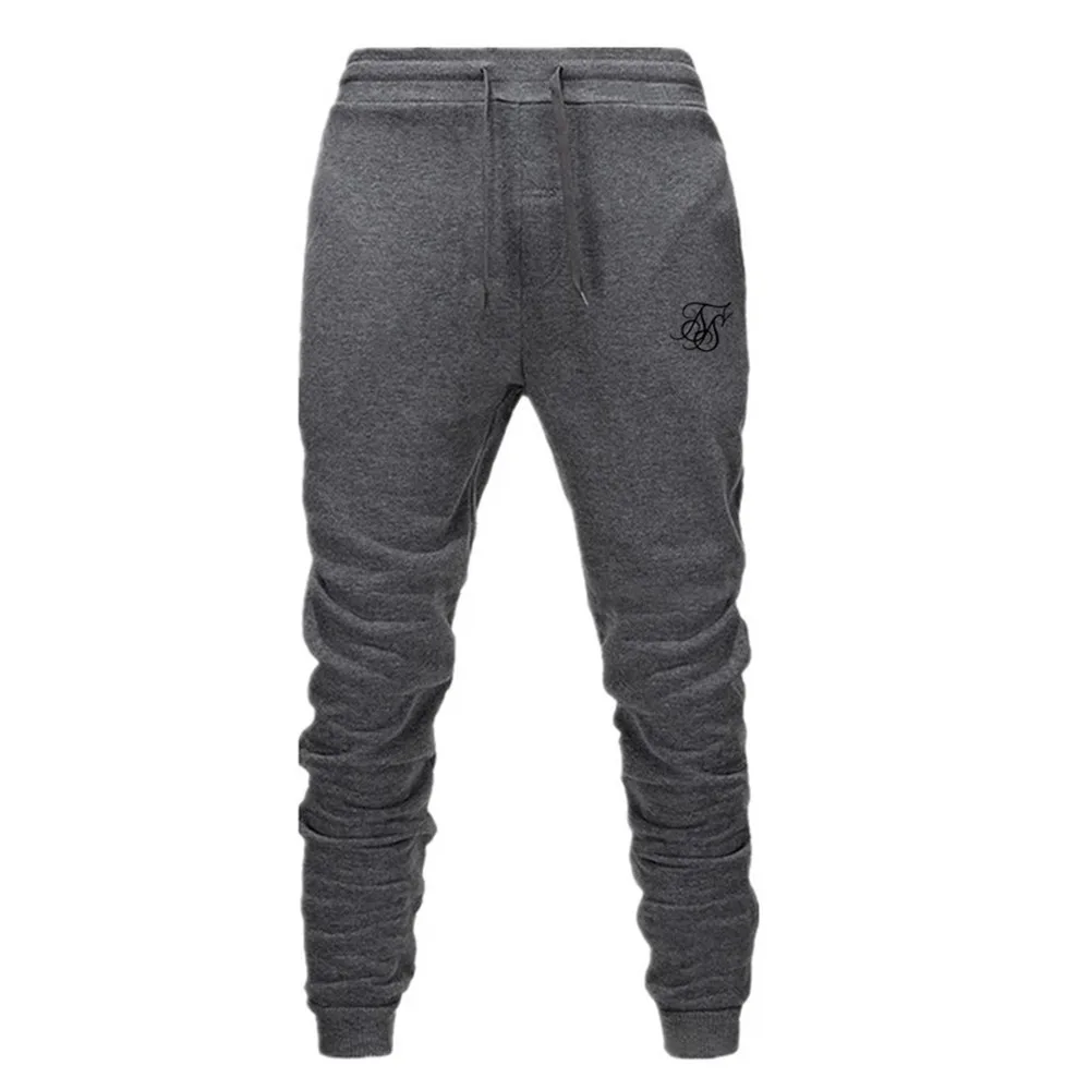 2021 Running sik silk Jogging Pants Men Soft Bodybuilding Joggers Sweatpants Long Trousers Gyms Fitness Sport Training Pants 4