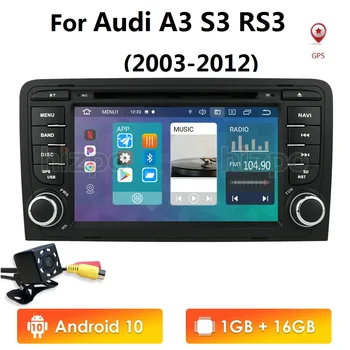 

7Inch Touch screen 1G RAM 16G ROM Android10 CAR Stereo For Audi A3 S3 RS3 2003-2012 player radio screen DVD