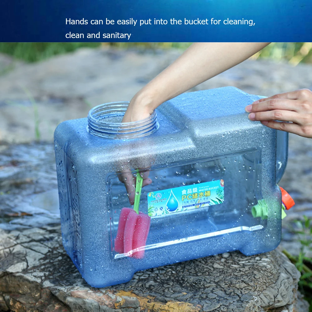 Camping Water Jug COOZMENT 5 Gallon 19L Portable Water Containers With Spigot Bpa Free Water Jug Military Green Water Tank Multifunction Water Storage Containers For Camping Outdoor Hiking Emergency Stroage Water Tank