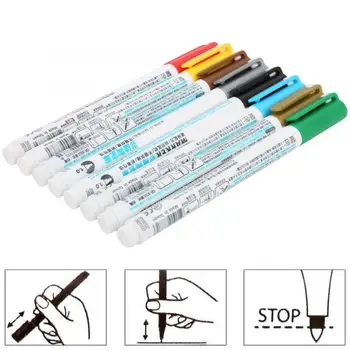 

8Pcs Colorful Ceramic Marker Paint Pen ABS DIY Glass Hand Painting Brush Art Supplies marker pens Art Brushes