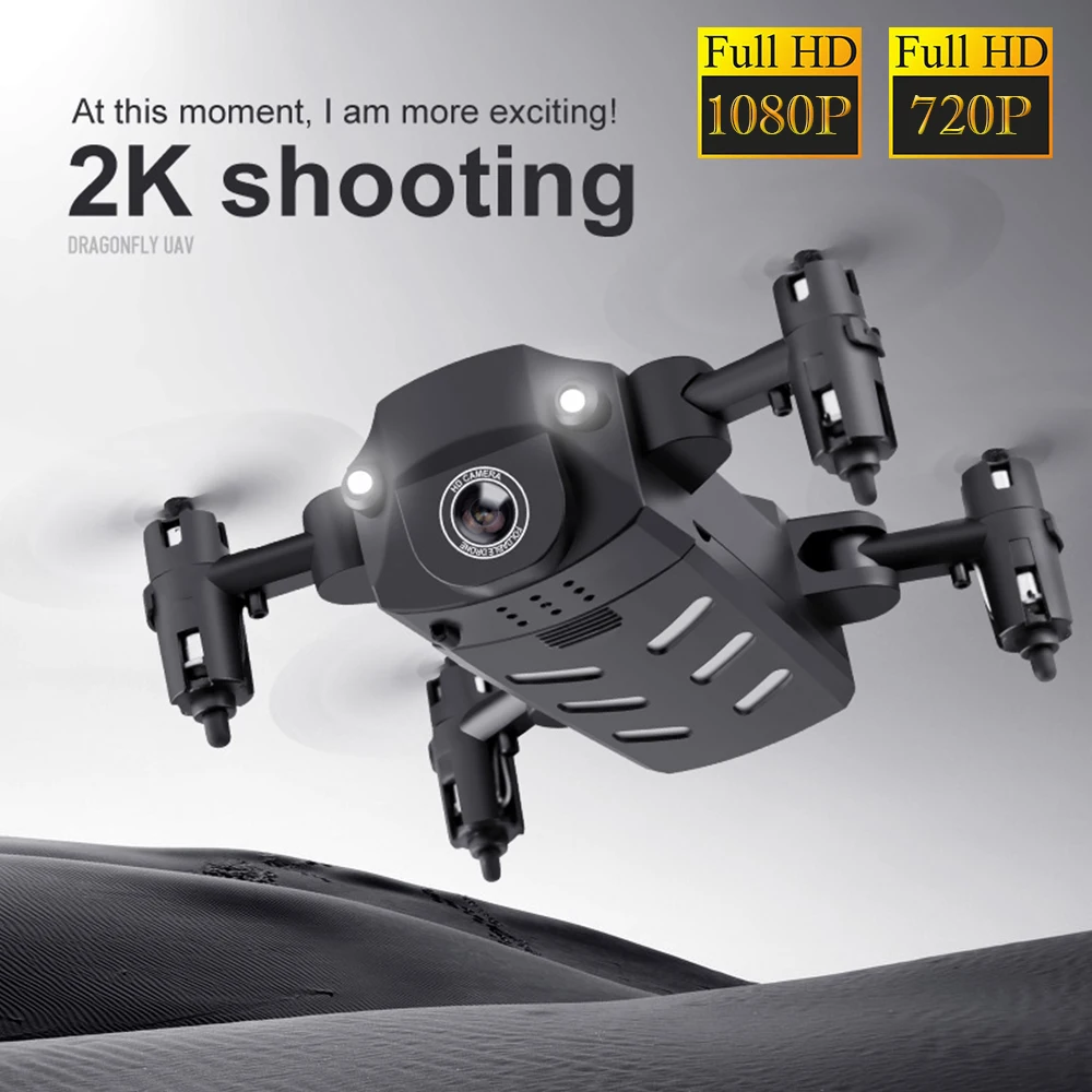 Willkey KK8 Foldable Drone RC FPV Aircraft 1080P HD Camera Wifi FPV Wide Angle Anti-shake Selfie RC Helicopter for Gift Kids