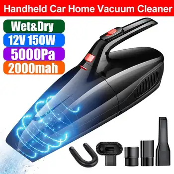

120W 5000Pa Portable Car Vacuum Cleaner High Suction Handheld Interior Home Car Dual-Use Vacuum Cleaner USB Charging