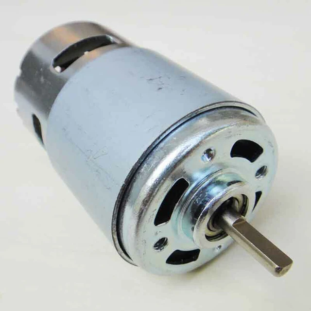 Dc 12v 4500rpm Rs-775 Dc Motor W/ Ball Bearing Large Torque Long Life D- shaft For Electric Drill Tools Model - Dc Motor - AliExpress