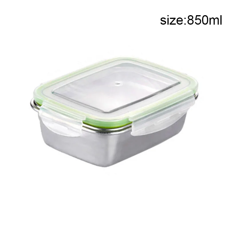 850ml Дизайн из нержавеющей стали Термоизолированный контейнер Bento для обеда коробка школьный контейнер для еды Lancheira тепловой мешок - Цвет: 850ml