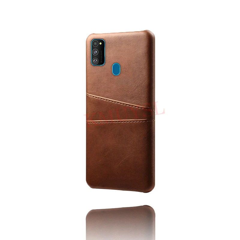 Держатель для карт чехол для samsung Galaxy A70S a50s a30s a20s a10s A10 A20 A30 A40 A50 A70 A80 A90 M10 M20 M30S Стильный чехол-портмоне из кожи