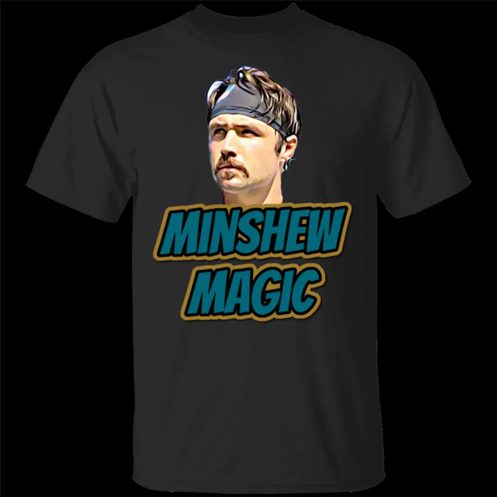 

Minshew Magic T-Shirt Gardner Minshew 2020 T-Shirt Black-Navy For Men-Women Adults Casual Tee Shirt