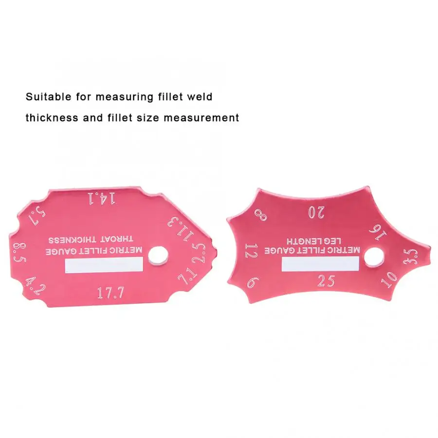 2 шт. алюминиевый угловой сварочный манометр Карманный Gage линейка, измерительный инструмент химия Лабораторное Оборудование Инструмент Линейка