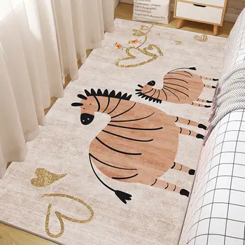 

Kids Carpet for Living Room Cartoon Pictures Printed Rugs Parlor Bear Monkey Bedroom Floor Mat Anti-slip Carpet Home Decorative