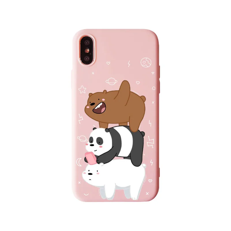 Роскошный мягкий ТПУ чехол для телефона для iPhone 11 11Pro X XS MAX XR 5 5S SE 6 6s, 7, 7 plus, 8, 8 plus, в мультяшном стиле, мы вся правда о медведях крышка