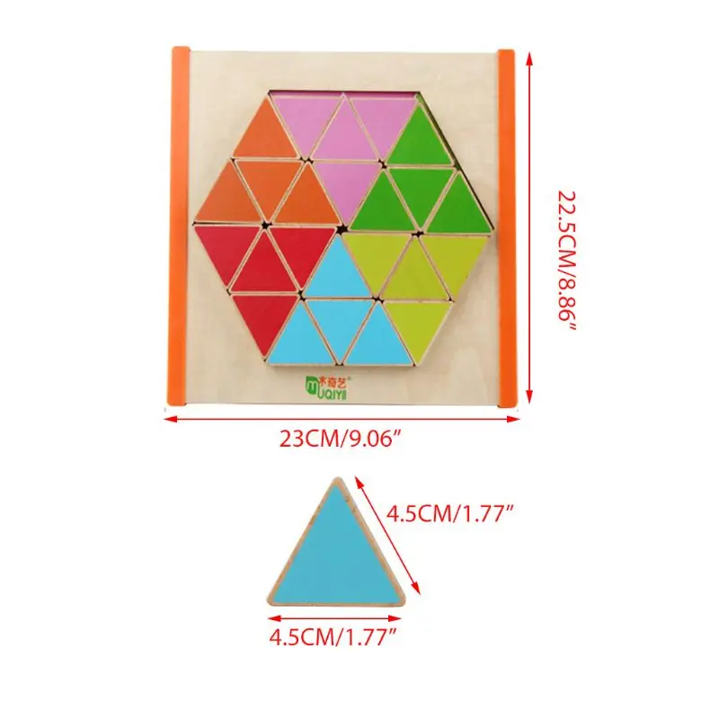 Детские Настольные игры деревянные шестиугольные головоломки раннего образования обучающие средства головоломки