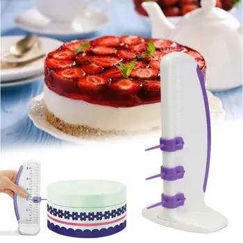 

Cake Ruler 1pcs Plastic Cake Marker Ruler Cake Marker Decorative Ruler Leveler Decorator Garland Border Cake Decorating Tools