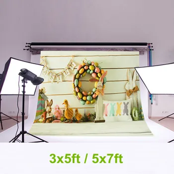 

Easter Theme Photography Background Backdrops Vinyl Cloth Waterproof for Photographic Studio Backdrop Prop Hand Painted 2 Size