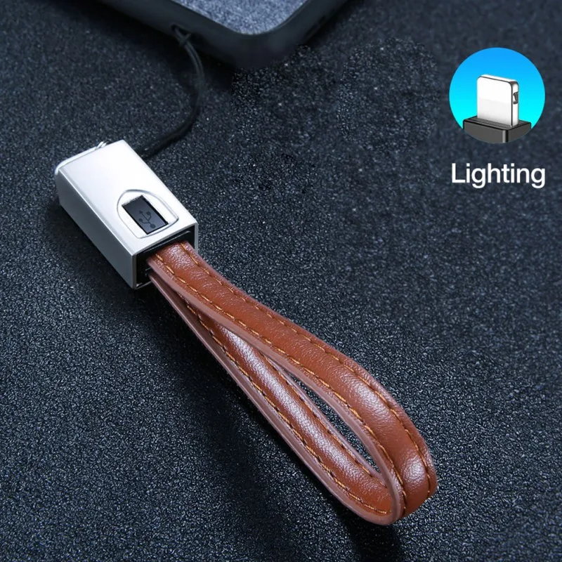 keychain Portable Multi Charger Cable Charging Cable Keychain For IPhone X XS Max 6 7 8 Plus USB Cable IPad Air Mini Data Line