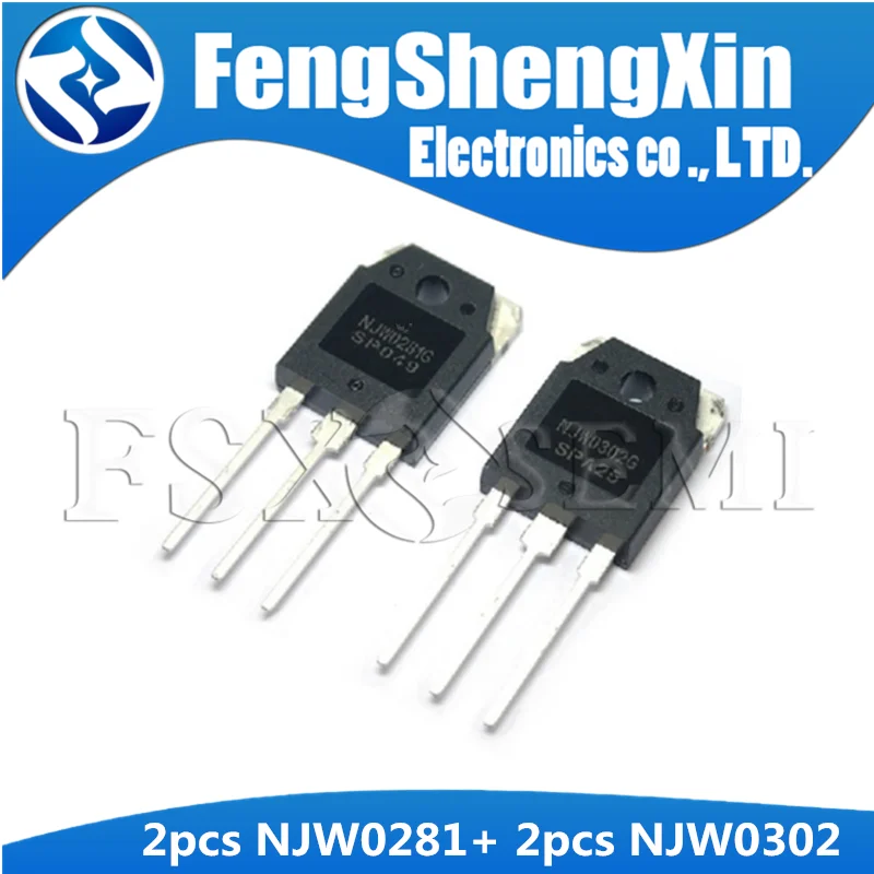 

4pcs (2PCS NJW0281+2PCS NJW0302) TO-3P NJW0281G NJW302G audio Pairing tube