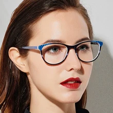 SASAMIA ацетатная оправа для очков Cat Navy, винтажные женские очки без диоптрий, очки по рецепту, оправа для очков, оптические очки