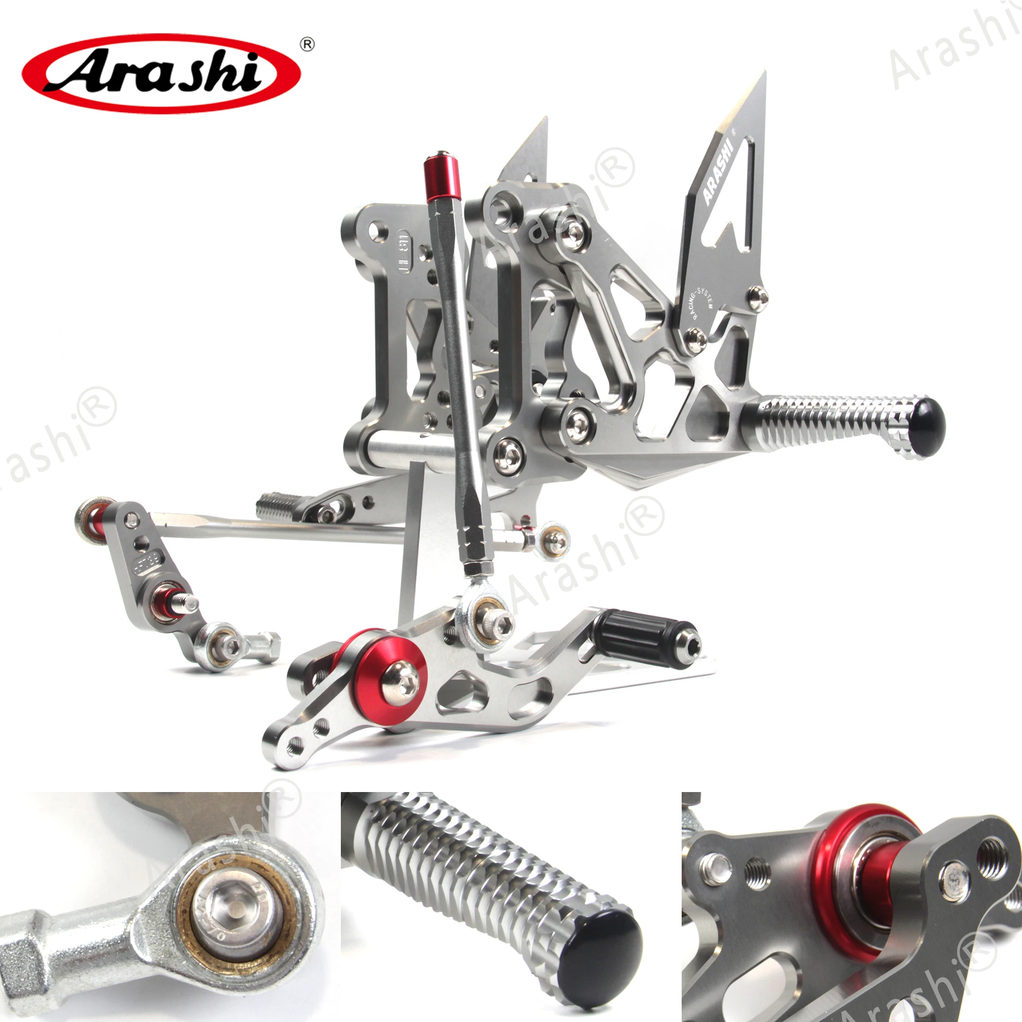 Arashi Новинка для MV AGUSTA Brutale 675 800 ДРАГСТЕР/F3 675 2012 2013 Регулируемые подножки для ног Rider Rearset