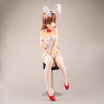 

Toaru Kagaku No Railgun Misaka Mikoto Bunny Girl Sexy Ver. 1/4 Scale PVC Anime Action Figure Collection Toys Doll 36CM