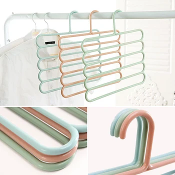 

5 Layers Non-slip MultiFunctional Clothes Hangers Pants Storage Hangers Multilayer Storage Scarf Tie Rack Hanger Cloth Rack