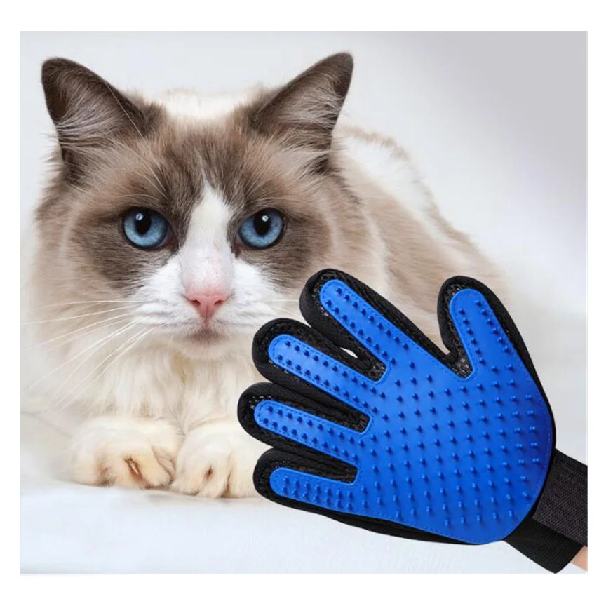 Kat Pet Grooming Deshedding Borstel Handschoenen Effectieve Reiniging Back Massage Animal Zwemmen Bont Ontharing Hond Kammen