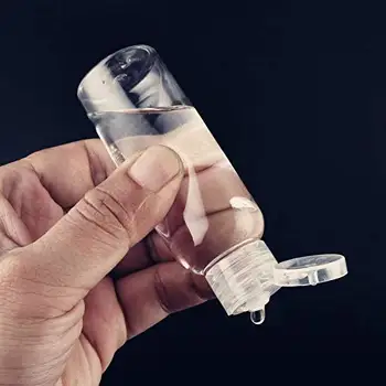 

50/60/100ml Empty Lotion Bottles Bulk Clear Plastic Small Liquid Containers with Funnels for Travel Liquids Lotion Shampoo