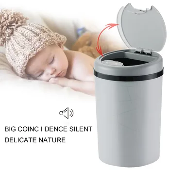 

Smart Trash Can Automatic Touchless Motion Sensor Rubbish Waste Bin Dustbin Kitchen Bathroom Office Clean