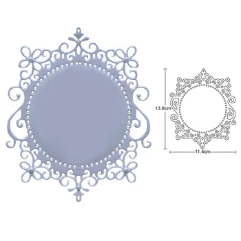 

Metal Cutting Dies Stencils dies Lace frame background 2020 new Scrapbooking dies Photo Album Card Craft Paper Embossing die cut