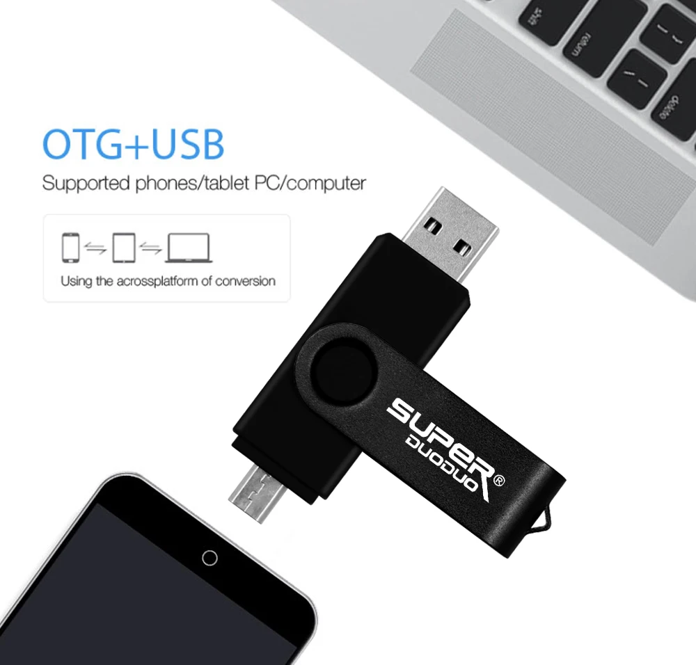 Флеш-накопитель для смартфона OTG USB Flash Drive cle usb 2,0 stick 64G otg ручка-накопитель 4g 8g 16g 32g 128G устройство для хранения