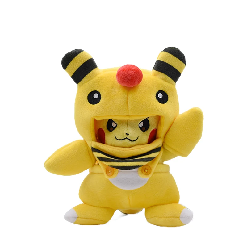 Горячие игрушки 20-24 см 7,9-9,4 ''Пикачу Косплей тиранитар Hydreigon Charizard Snorlax Ampharos Garchomp Мягкие плюшевые игрушки плюш - Цвет: 21cm Ampharos