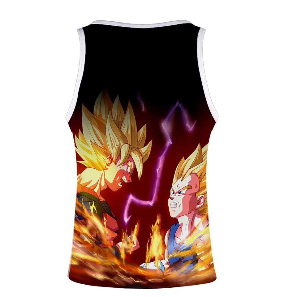Dragon Ball Z Goku, 3d принт, майка для спортзала, Мужская модная футболка без рукавов для фитнеса, аниме, майка для бодибилдинга, топы, Летний жилет