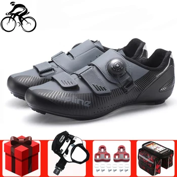

New Road Cycling Shoes Men Self-Locking sapatilha ciclismo Ultralight Breathable Wear Non-slip professional Bicycle Racing Shoes