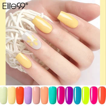 

Elite99 Nail Art Gel 10ML Pure Nail Color UV LED Gel Nail Polish Long-lasting Macaron Soak off Varnish Gel Lacquer Candy Color
