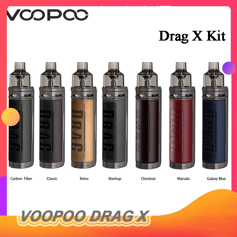 Voopoo Drag X 80W Mod Pod Vape Kit питание от одного аккумулятора 18650 4,5 мл Pod GENE.TT Chip E Cigs Vaporizer vs Vinci X|Системы нагревания табака и электронные сигареты|   | АлиЭкспресс