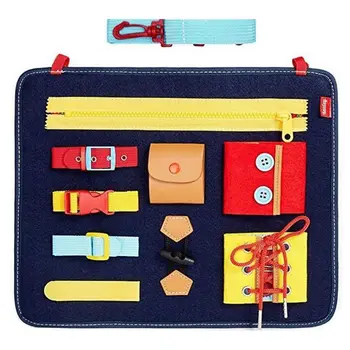 

Learn to Dress Bag Colorful Basic Life Skills Toys Early Learning Kits Kid Gi
