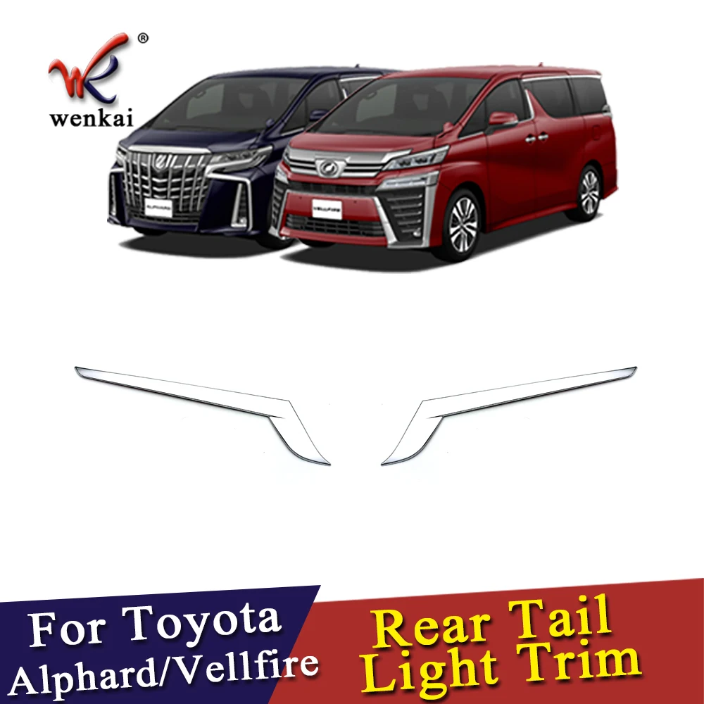 Задний фонарь полоса Крышка Накладка для Toyota Alphard Vellfire 30 световая рамка палка автостайлинг