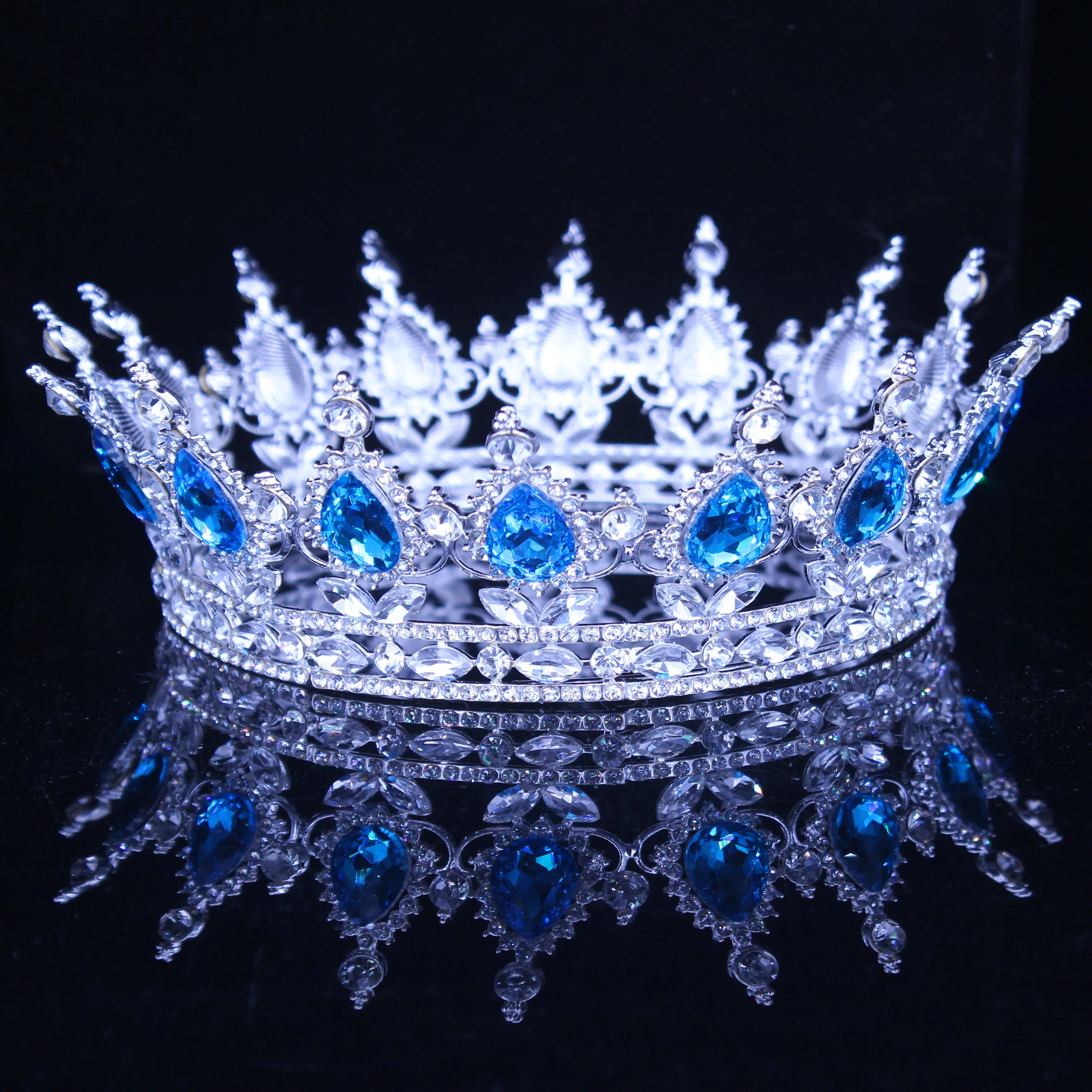 Тиара королевская Свадебная женская винтажный головной убор в стиле барокко