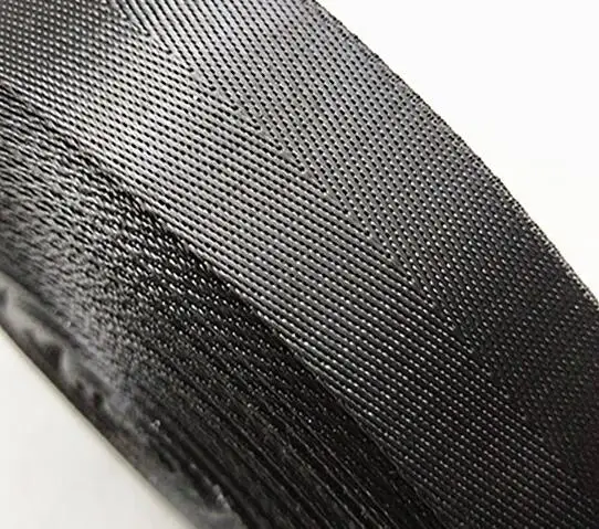 Черно-белого цвета с узором «елочка» утолщенная нейлоновая тесьма Рюкзак ремень безопасности автомобиля плоский ремень 3,8 см, то на 2 размера больше - Цвет: black