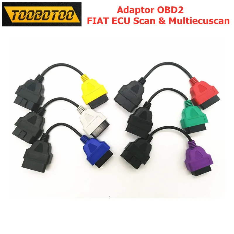 Miglior Prezzo Cavo Connettore Obd2 Per Fiat Ecu Scan E Multi Ecu Scan 6 Colori Cavo Singolo Per Adattatori Fiat Ecu 6