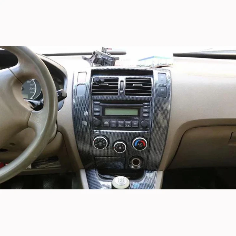 Для hyundai Tucson 2006- 2 шт. ABS панель управления для салона автомобиля кондиционер декоративная рамка выпускного отверстия крышка