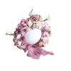 Vintage Newborn Flower Bonnet Baby Girl Floral  Hat Photography Props Newborn Flower Hat Photo Prop 1