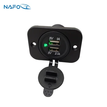 

12V Dual USB Car Cigarette Lighter Socket Splitter 24V Charger Power Adapter Outlet Car Accessories