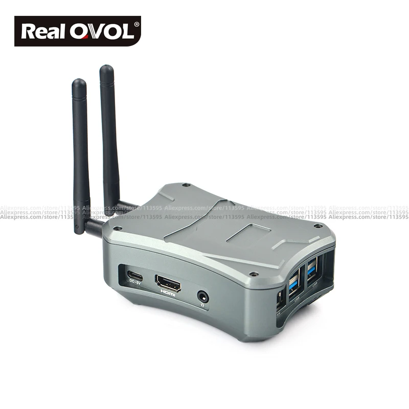 

RealQvol FriendlyElec NanoPi M4 Metal Case w/ Cooling Fan
