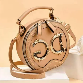 

2020 new autumn fashion all-around trend leisure one shoulder small round bagBBB01