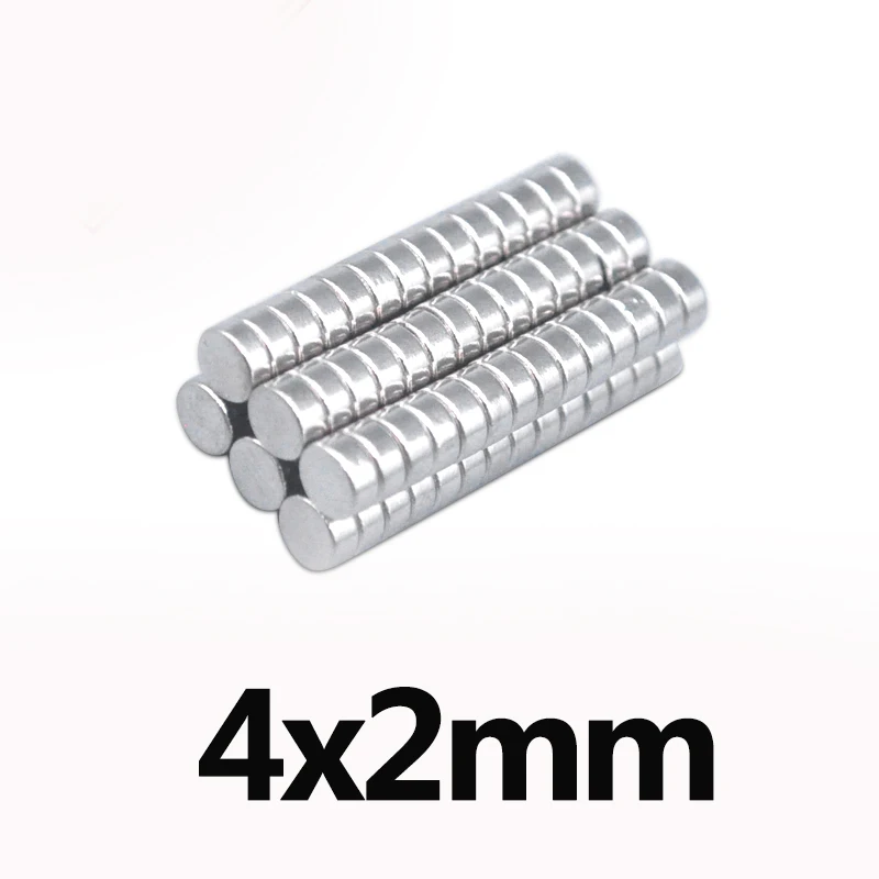 200pcs 4x2 Mm Permanent Small Round 4x2mm Neodymium Dia 4