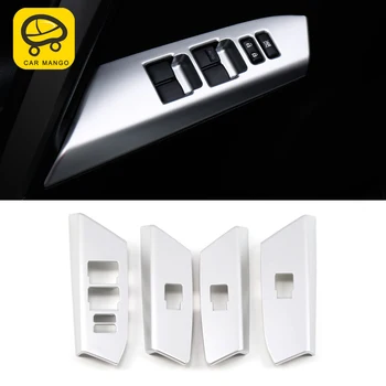 

CarManGo for Toyota RAV4 2014 2015 Car Styling Door Windows Control Panel Chrome Cover Trim Frame Sticker Interior Accessorie